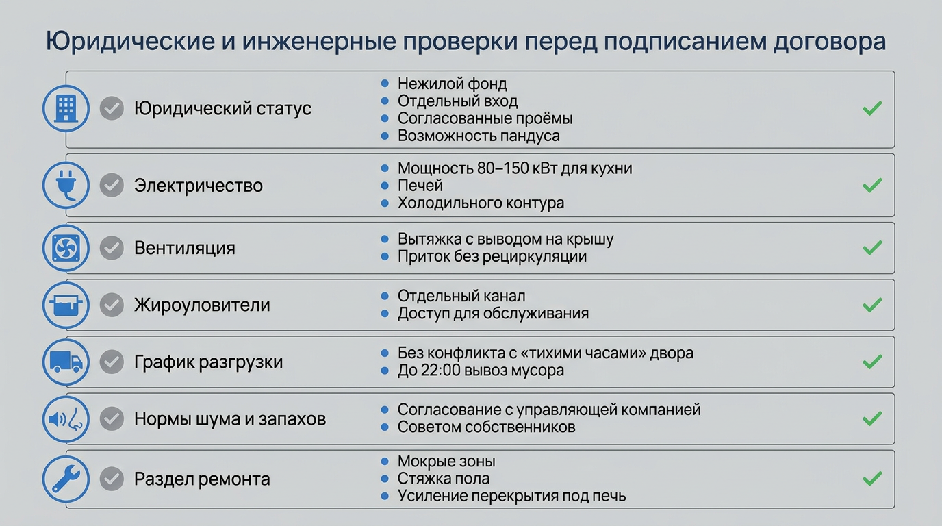 Юридические и инженерные проверки перед подписанием договора